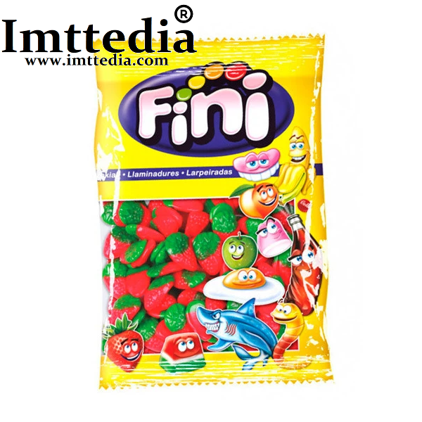 Bolsa 1 kilo de Gominolas fresas salvajes de la empresa Española Fini