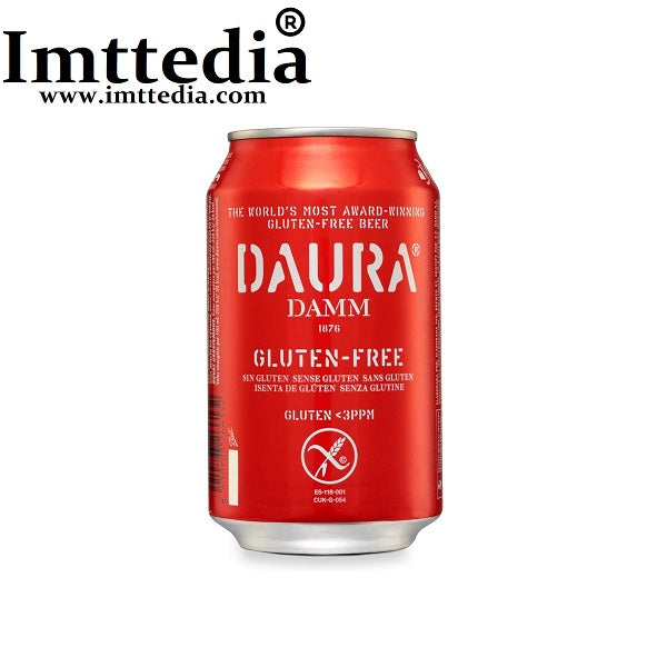 CERVEZA DAMM DAURA SIN GLUTEN LATA DE 33CL 2592 UND