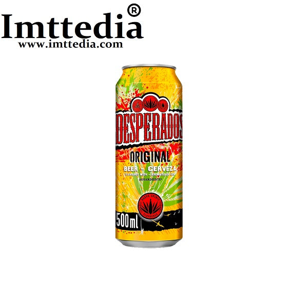 CERVEZA DESPERADOS AROMATIZADA CON TEQUILA LATA 50 CL 24 UND