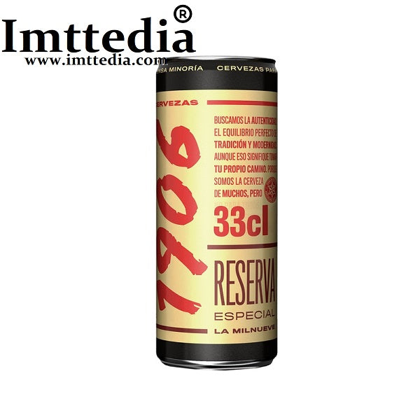 CERVEZA ESTRELLA GALICIA 1906 LATA DE 33CL PACK DE 24 LATAS