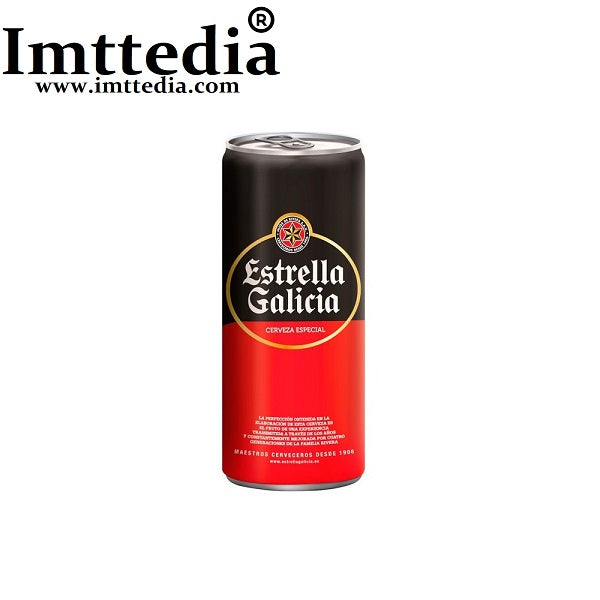 CERVEZA ESTRELLA GALICIA LATA DE 33CL 24 UND