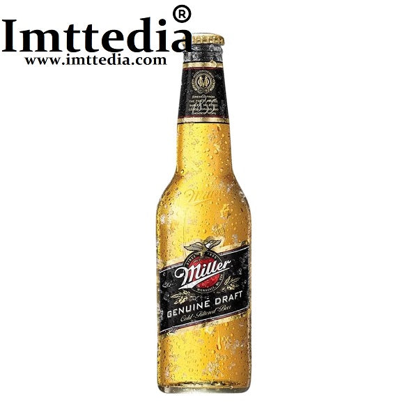 CERVEZA MILLER GENUINE DRAFT BOTELLA 33CL NO RETORNABLE PACK DE 24 UNIDADES