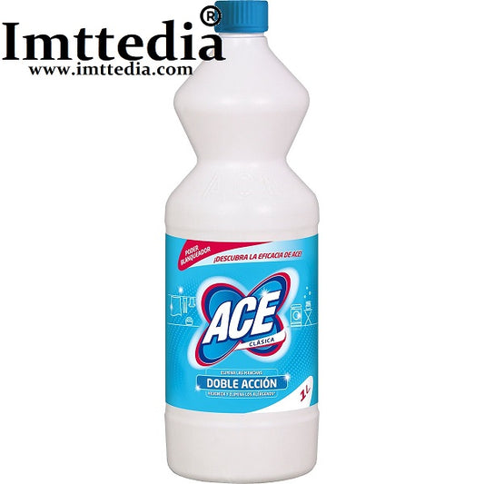 ACE clásica lejía regular para ropa botella 1 l  POR CAMION COMPLETO