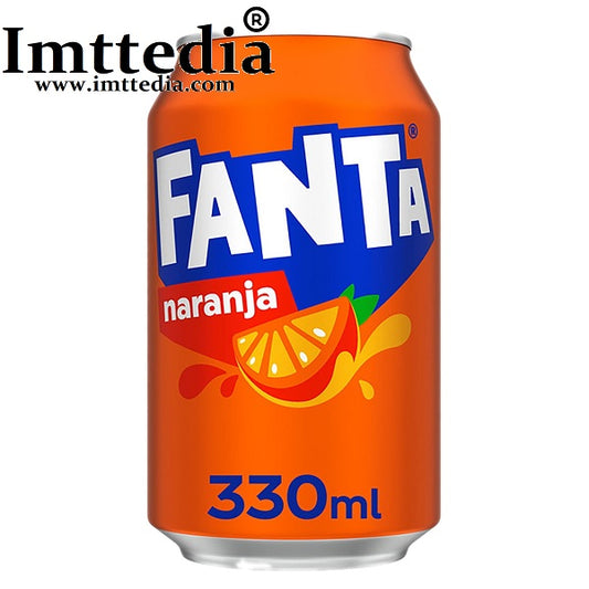 Fanta de naranja lata 33cl  IMPORTACION POR CAMION COMPLETO